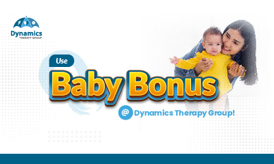 Use Baby Bonus at Dynamics Therapy Group!