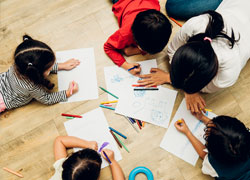 Social skills painting image